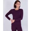 image:imageReal Essentials 4 Piece Womens Thermal Underwear Set  Thermal Underwear for Women Fleece Lined Top amp Bottom Long JohnsSet 2
