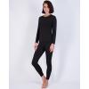 image:imageReal Essentials 4 Piece Womens Thermal Underwear Set  Thermal Underwear for Women Fleece Lined Top amp Bottom Long JohnsSet 2