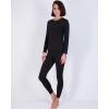 image:imageReal Essentials 4 Piece Womens Thermal Underwear Set  Thermal Underwear for Women Fleece Lined Top amp Bottom Long JohnsSet 5