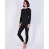 image:imageReal Essentials 4 Piece Womens Thermal Underwear Set  Thermal Underwear for Women Fleece Lined Top amp Bottom Long JohnsSet 7