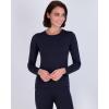 image:imageReal Essentials 4 Piece Womens Thermal Underwear Set  Thermal Underwear for Women Fleece Lined Top amp Bottom Long JohnsSet 8
