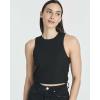 image:imageReal Essentials 5 Pack Womens Ribbed Crop Tank Tops Sleeveless Racerback Workout Yoga Athletic amp Casual ShirtsSet 1