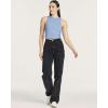 image:imageReal Essentials 5 Pack Womens Ribbed Crop Tank Tops Sleeveless Racerback Workout Yoga Athletic amp Casual ShirtsSet 1