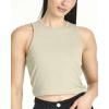 image:imageReal Essentials 5 Pack Womens Ribbed Crop Tank Tops Sleeveless Racerback Workout Yoga Athletic amp Casual ShirtsSet 2