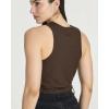 image:imageReal Essentials 5 Pack Womens Ribbed Crop Tank Tops Sleeveless Racerback Workout Yoga Athletic amp Casual ShirtsSet 3