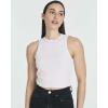 image:imageReal Essentials 5 Pack Womens Ribbed Crop Tank Tops Sleeveless Racerback Workout Yoga Athletic amp Casual ShirtsSet 3