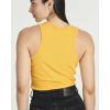 image:imageReal Essentials 5 Pack Womens Ribbed Crop Tank Tops Sleeveless Racerback Workout Yoga Athletic amp Casual ShirtsSet 4
