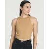 image:imageReal Essentials 5 Pack Womens Ribbed Crop Tank Tops Sleeveless Racerback Workout Yoga Athletic amp Casual ShirtsSet 6