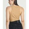 image:imageReal Essentials 5 Pack Womens Ribbed Crop Tank Tops Sleeveless Racerback Workout Yoga Athletic amp Casual ShirtsSet 6