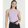 image:imageReal Essentials 5 Pack Womens Ribbed Crop Tank Tops Sleeveless Racerback Workout Yoga Athletic amp Casual ShirtsSet 8