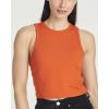 image:imageReal Essentials 5 Pack Womens Ribbed Crop Tank Tops Sleeveless Racerback Workout Yoga Athletic amp Casual ShirtsSet 8