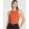 image:imageReal Essentials 5 Pack Womens Ribbed Crop Tank Tops Sleeveless Racerback Workout Yoga Athletic amp Casual ShirtsSet 8