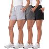 image:imageReal Essentials 3 Pack Womens Cotton French Terry Shorts Pockets  Casual Athletic Lounge Available in PlusSet 9