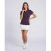 image:imageReal Essentials 3 Pack Womens Dry Fit Polo Shirts Quarter Zip Short Sleeve Athletic Golf Tennis Workout Gym Collared TopsSolid Black  Solid Plum Perfect  Solid Orchid Petal