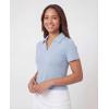 image:imageReal Essentials 3 Pack Womens Polo Shirts Short Sleeve V Neck Dry Fit Golf Athletic Workout Gym Office Collared TopsSolid Black  Solid Ballad Blue  Solid Pale Lilac