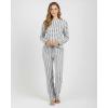 image:imageReal Essentials 2 Pack Womens Long Sleeve Pajama Sets  Soft Comfy 2 Piece PJ Set Matching Ladies Sleepwear Plus SizeSet D Blue  Charcoal