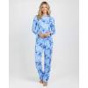 image:imageReal Essentials 2 Pack Womens Long Sleeve Pajama Sets  Soft Comfy 2 Piece PJ Set Matching Ladies Sleepwear Plus SizeSet I Blue  Gray