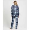 image:imageReal Essentials 2 Pack Womens Long Sleeve Pajama Sets  Soft Comfy 2 Piece PJ Set Matching Ladies Sleepwear Plus SizeSet J Navy  Beige