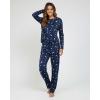 image:imageReal Essentials 2 Pack Womens Long Sleeve Pajama Sets  Soft Comfy 2 Piece PJ Set Matching Ladies Sleepwear Plus SizeSet L Burgundy  Blue