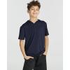 image:imageReal Essentials 3 Pack Boys DryFit Youth Teen Active Athletic Short Sleeve Workout Hoodie  Hooded Pullover ShirtsSet 10