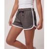 image:imageReal Essentials 3 Pack Girls Fleece Dolphin Shorts Athletic Running Soccer Basketball Sleep Lounge Casual Cotton CozySolid Black  Charcoal Heather  Solid Ballad Blue