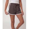 image:imageReal Essentials 3 Pack Girls Fleece Dolphin Shorts Athletic Running Soccer Basketball Sleep Lounge Casual Cotton CozySolid Black  Solid Chocolate Torte  Solid Moonbeam