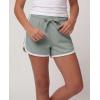image:imageReal Essentials 3 Pack Girls Fleece Dolphin Shorts Athletic Running Soccer Basketball Sleep Lounge Casual Cotton CozySolid Black  Solid Iceberg Green  Solid Orchid Petal