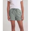image:imageReal Essentials 3 Pack Girls Fleece Lounge Shorts Sweat Athletic Casual Cotton Soft Comfy with Pockets Cozy LoungewearSolid Black  Solid Iceberg Green  Solid Orchid Petal