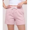 image:imageReal Essentials 3 Pack Womens Fleece Lounge Shorts Athletic Workout Gym Sweat Sleep Casual Cotton Comfy with PocketsSolid Black  Solid Ballad Blue  Solid Pale Lilac