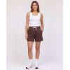 image:imageReal Essentials 3 Pack Womens Fleece Lounge Shorts Athletic Workout Gym Sweat Sleep Casual Cotton Comfy with PocketsSolid Black  Solid Chocolate Torte  Solid Moonbeam