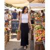 image:imageReal Essentials 3 Pack Womens UltraSoft Flowy Maxi High Waisted Long Skirts Available in Plus SizeSet 9