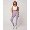 image:imageReal Essentials 3 Pack Womens Workout Athletic Leggings Yoga Pants Tummy Control High Waisted Running Gym Pilates SoftSolid Black  Solid Black  Solid Plum Perfect  Solid Orchid Petal