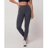 image:imageReal Essentials 3 Pack Womens Workout Athletic Leggings Yoga Pants Tummy Control High Waisted Running Gym Pilates SoftSolid Black  Solid Navy Blazer  Solid Quiet Shade  Solid Ultimate Grey