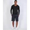 image:imageReal Essentials 4 Pack Mens Dry Fit Long Sleeve VNeck Active TShirt  Athletic Outdoor UPF 50 Available in Big amp TallSet 16