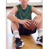 image:imageReal Essentials 5 Pack Boys Mesh Active Tank Tops Athletic Workout Sleeveless Muscle Basketball Sports Dry Fit TeenSolid Black  Solid Black  Solid Hunter Green  Solid Blue Iolite  Solid Quiet Shade