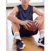 image:imageReal Essentials 5 Pack Boys Mesh Active Tank Tops Athletic Workout Sleeveless Muscle Basketball Sports Dry Fit TeenSolid Black  Solid Navy Blazer  Solid Ski Patrol  Solid All Aboard  Solid Bright White