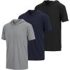 image:imageReal Essentials 3 Pack Boys DryFit Youth Teen Active Athletic Short Sleeve Workout Hoodie  Hooded Pullover ShirtsSet 10