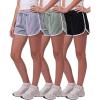 image:imageReal Essentials 3 Pack Girls Fleece Dolphin Shorts Athletic Running Soccer Basketball Sleep Lounge Casual Cotton CozySolid Black  Solid Iceberg Green  Solid Orchid Petal