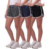 image:imageReal Essentials 3 Pack Girls Fleece Dolphin Shorts Athletic Running Soccer Basketball Sleep Lounge Casual Cotton CozySolid Black  Solid Navy Blazer  Charcoal Heather