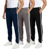 image:imageReal Essentials 3 Pack Mens Mesh Jogger  Athletic Sweatpants with Pockets  Active Track Gym Workout Pant Big amp TallSet 5