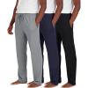 image:imageReal Essentials 3 Pack Mens Pajama Pants Soft PJ Lounge Bottoms Loungewear Pijamas Elastic Waist Pockets Big and TallSet 10