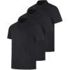 image:imageReal Essentials 3 Pack Mens Short Sleeve DryFit Collared Polo Shirt with Pocket  Active Casual Available Big amp TallSet 12