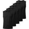 image:imageReal Essentials 5 Pack Boys Mesh Active Tank Tops Athletic Workout Sleeveless Muscle Basketball Sports Dry Fit TeenSolid Black  Solid Black  Solid Black  Solid Black  Solid Black