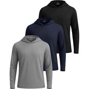 image:imageReal Essentials 3 Pack Mens Dry Fit Wicking Long Sleeve Fishing Active Hoodie Pullover Sweatshirt Big amp TallSet 14
