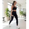 image:imageJuicy Couture Womens Leggings High Waisted Yoga Pants Tummy Control Workout Athletic Compression Running Gym PilatesSolid Black Beauty  Solid Skyway  Solid Charcoal