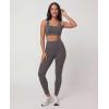 image:imageJuicy Couture Womens Leggings High Waisted Yoga Pants Tummy Control Workout Athletic Compression Running Gym PilatesSolid Charcoal