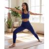 image:imageJuicy Couture Womens Leggings High Waisted Yoga Pants Tummy Control Workout Athletic Compression Running Gym PilatesSolid Medieval Blue