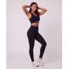 image:imageJuicy Couture Womens Seamless Leggings Yoga Pants Tummy Control High Waisted Running Gym Workout Athletic Pilates SoftSolid Black Beauty  Solid Black Beauty  Solid Black Beauty