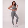 image:imageJuicy Couture Womens Seamless Leggings Yoga Pants Tummy Control High Waisted Running Gym Workout Athletic Pilates SoftSolid Black Beauty  Solid Medieval Blue  Solid Ultimate Gray