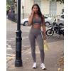 image:imageJuicy Couture Womens Seamless Leggings Yoga Pants Tummy Control High Waisted Running Gym Workout Athletic Pilates SoftSolid Charcoal